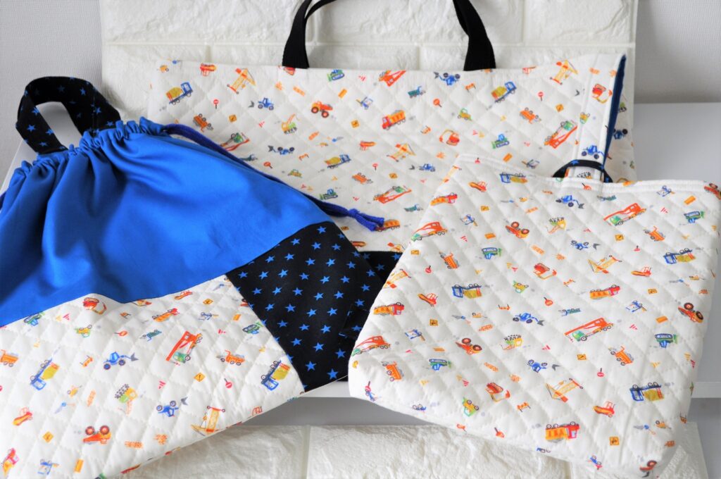 手さげバッグ、巾着、上靴袋